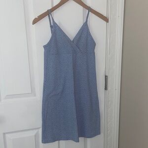 Brandy Melville Light Blue Patterned Mini Dress